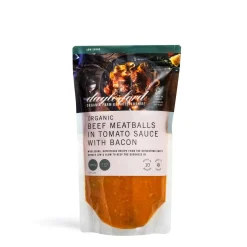 Daylesford Organic Ready To Cook Meals>Organic Beef Meatballs with Tomato & Smoked Bacon