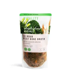 Daylesford Organic Ready To Cook Meals|Broths & Soups>Organic 10hr Beef Bone Broth with Greens & Herbs