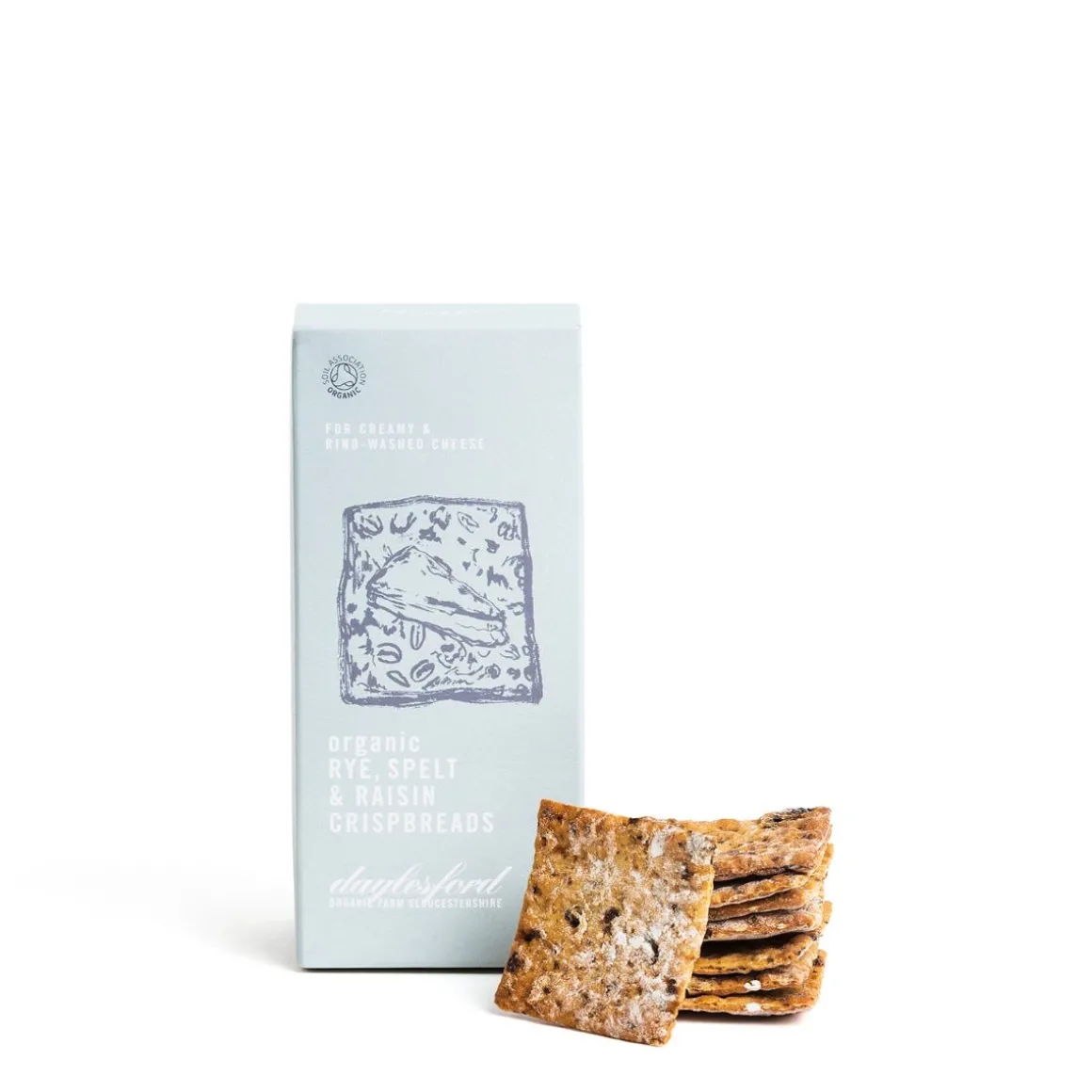 Daylesford Organic Biscuits|Crackers>Organic Rye, Spelt & Raisin Crispbreads
