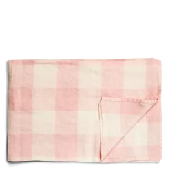 Daylesford Organic Table Linen|Tableware>Pink & White Check Tablecloth