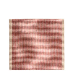 Daylesford Organic Table Linen|Tableware>Portobello Gingham Napkin Red