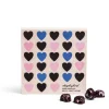 Daylesford Organic Chocolate & Sweets>Rose & Violet Cream Hearts Wooden Box