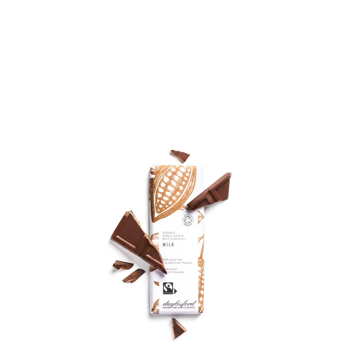 Daylesford Organic Chocolate & Sweets>Single Origin Milk Chocolate Bar