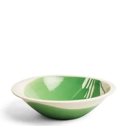 Daylesford Organic Tableware>Slip Green 40cm Salad Bowl