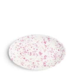 Daylesford Organic Tableware>Solstice Splatter Oval Dish Lilac Ceramic