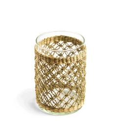 Daylesford Organic Lanterns|Candle Accessories>Weave Glass Lantern Medium