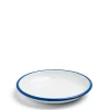 Daylesford Organic Tableware>White & Blue Enamel Plate Large