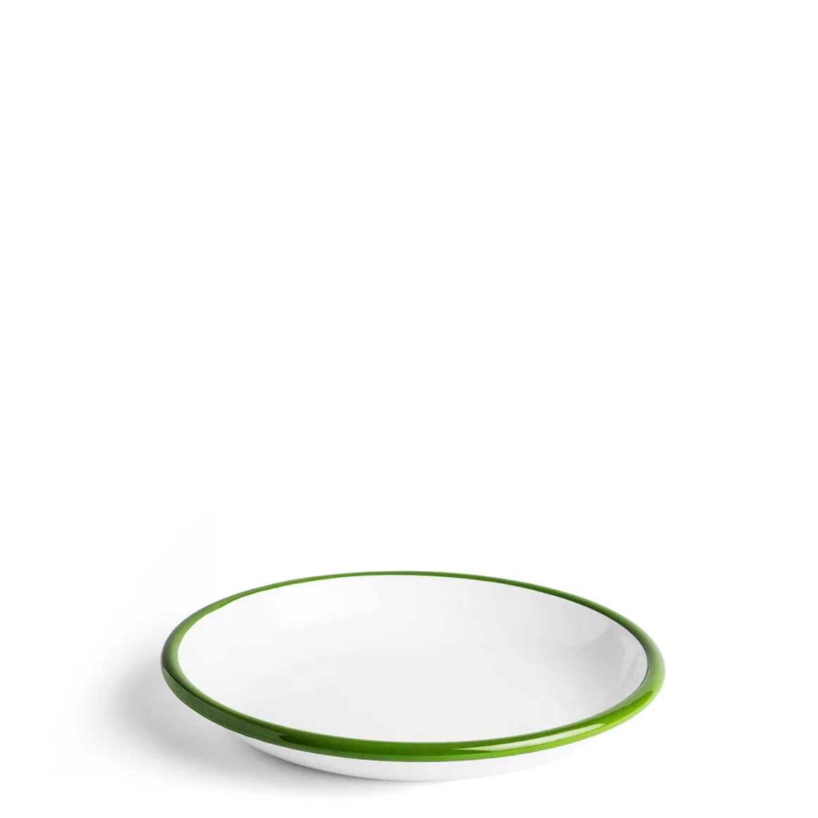 Daylesford Organic Tableware>White & Green Enamel Bowl