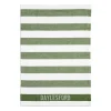Daylesford Organic Aprons & Tea Towels>White & Green Stripe Tea Towel