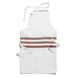 Daylesford Organic Aprons & Tea Towels>White & Red Stripe Apron