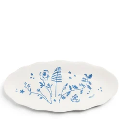 Daylesford Organic Tableware>Wildflower Oval Serving Platter Large